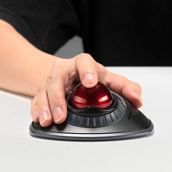 Kensington Buy Kensington Orbit Wireless Trackball with Scroll Ring - Black-Red (K70990WW) for Effortless Navigation - View 6 of 11