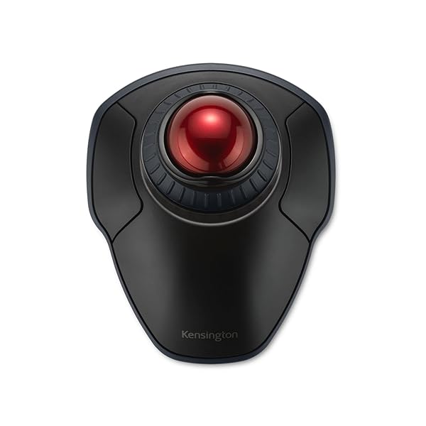 Kensington Buy Kensington Orbit Wireless Trackball with Scroll Ring - Black-Red (K70990WW) for Effortless Navigation - View 3 of 11