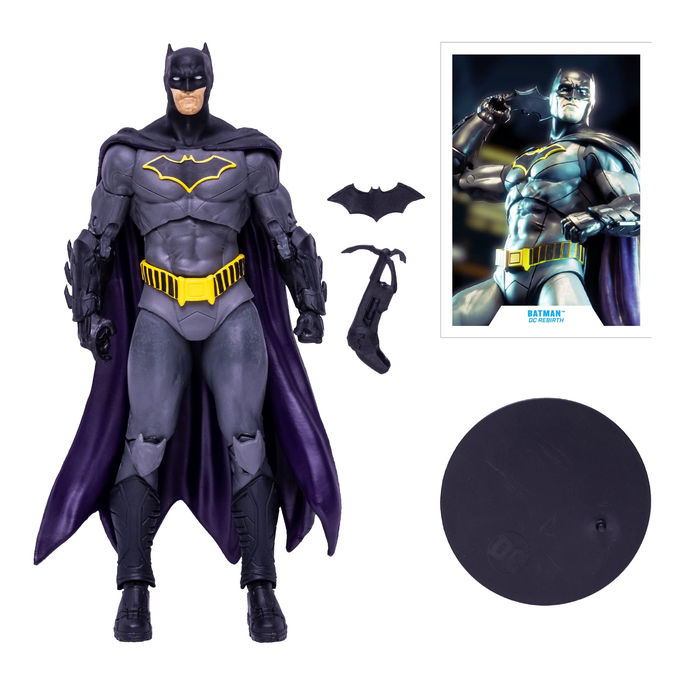 DC Multiverse Batman Rebirth 7 Inch Action Figure with Accessories for Collectors and Fans - View 2 of 9