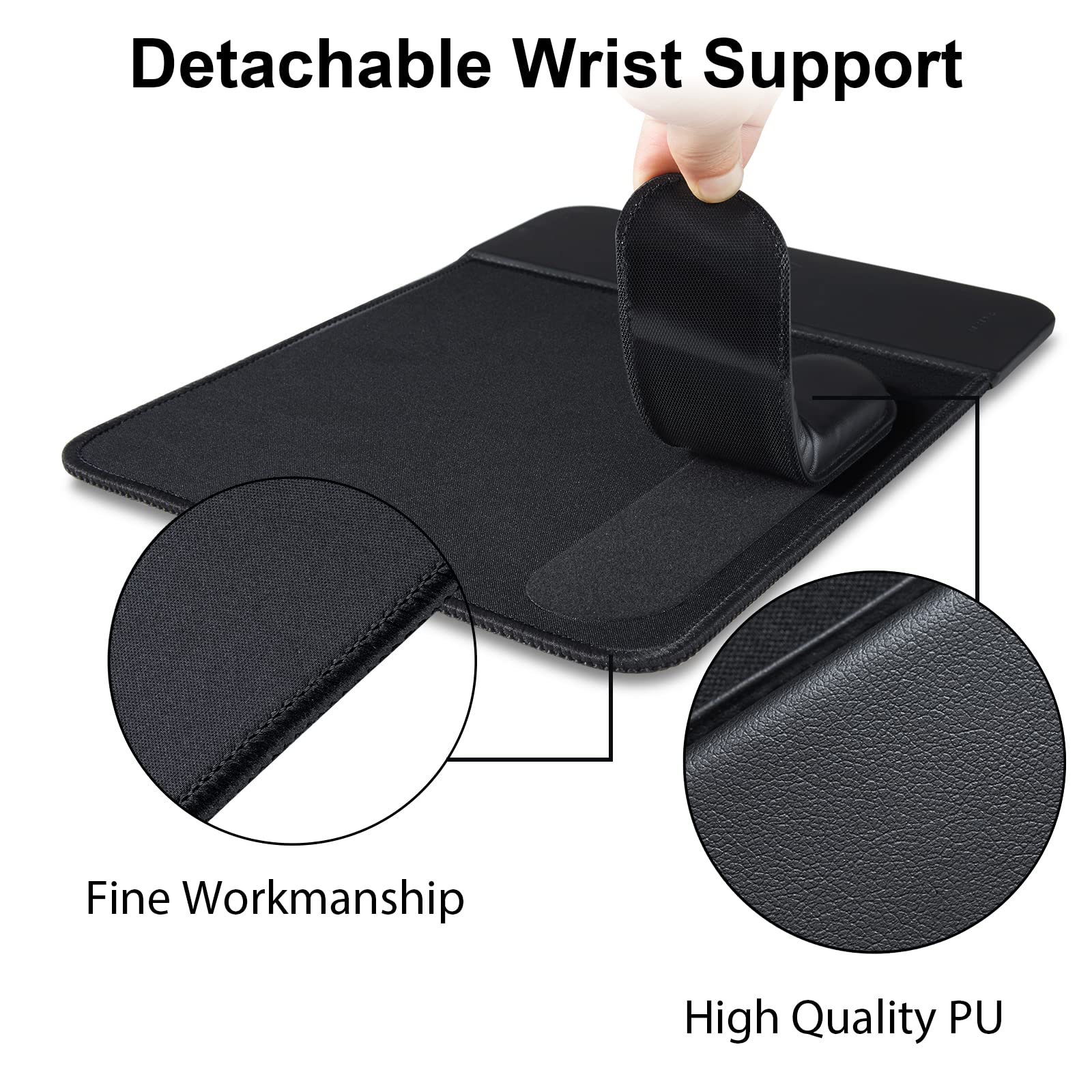 VIVIYA 15W Wireless Charging Mouse Pad with Wrist Support Fast Qi Charger for iPhone Samsung Galaxy Multiple Devices - View 5 of 7