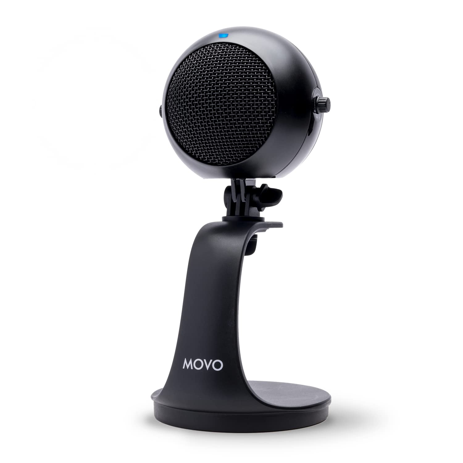 Movo WebMic USB Microphone with Desktop Stand Cardioid Condenser for PC and Mac Ideal for Gaming Podcast Streaming Video Conferencing
