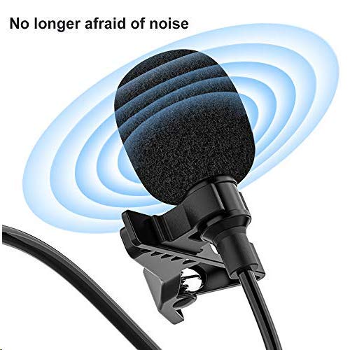 CORINTH Professional Lavalier Microphone for iPhone and iPad Ideal for Video Recording Interviews and Meetings 9.8 Feet Long Cable - View 5 of 8