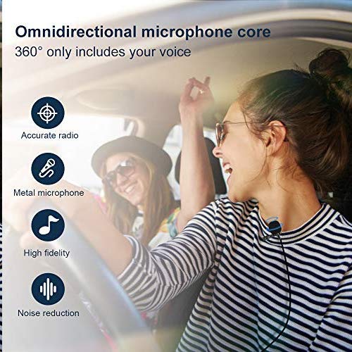 CORINTH Professional Lavalier Microphone for iPhone and iPad Ideal for Video Recording Interviews and Meetings 9.8 Feet Long Cable - View 6 of 8