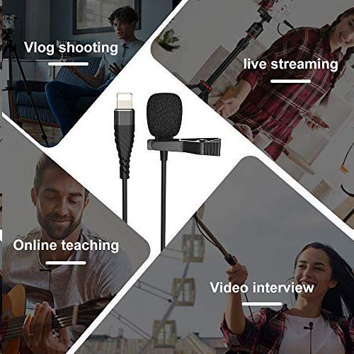 CORINTH Professional Lavalier Microphone for iPhone and iPad Ideal for Video Recording Interviews and Meetings 9.8 Feet Long Cable - View 7 of 8