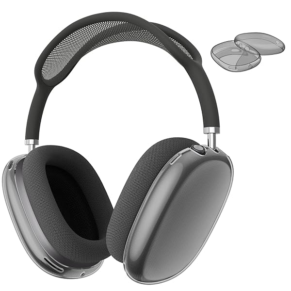 FINTIE Fintie Clear TPU Case for AirPods Max - Anti-Scratch Protective Cover & Skin Protector (Clear Black) - View 2 of 9