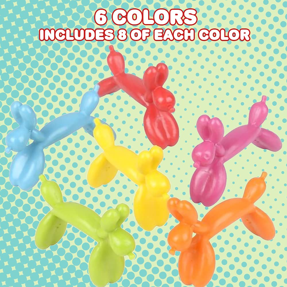 ArtCreativity ArtCreativity Mini Bendable Dog Assortment Set of 48 Flexible Figures for Kids Birthday Party Favors and Stress Relief Fidget Toys - View 4 of 6