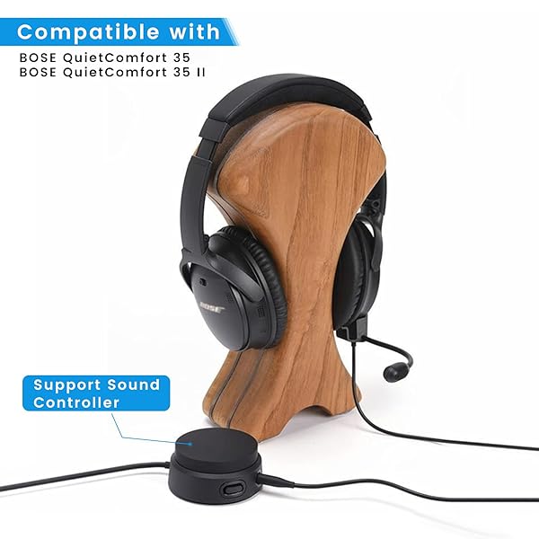 weishan Detachable Mic for Bose QC35 II & QC35 - Boom Gaming Microphone with Mute for Xbox, PS4, PS5, PC - View 3 of 8