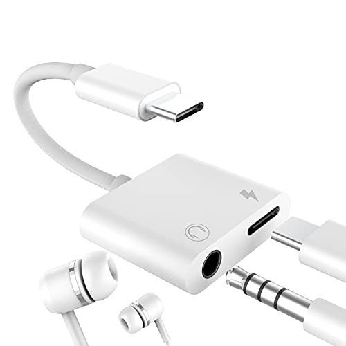 Aksenli USB C to 3.5mm Audio Adapter - Compatible with iPhone 15 Pro Max, Samsung Galaxy, iPad & More