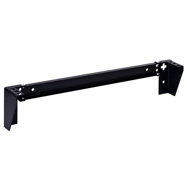 RackPath RackPath 1U Vertical Wall Mount Rack - Heavy Duty 125lbs Capacity Bracket for Efficient Space Saving - View 2 of 10