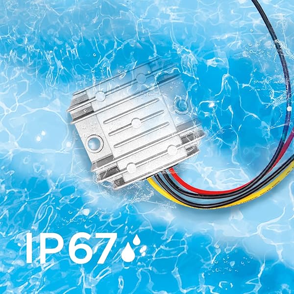 WARMCONFORT 24V to 12V DC DC Buck Converter Waterproof Module 20A 240W Voltage Reducer Step Down Transformer - View 5 of 10