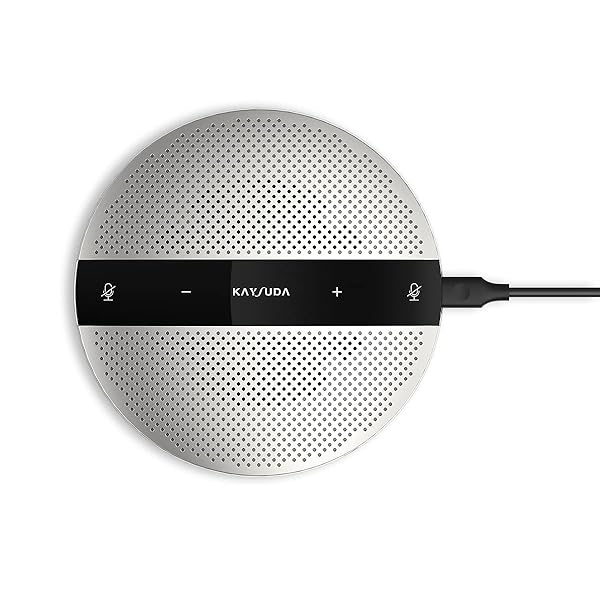 KAYSUDA KAYSUDA USB Speaker Phone 360° Omnidirectional Microphone Portable Conference Speakerphone Echo Cancellation for Teams, Zoom, VoIP Calls, Webinar, Phone, Call Center, Recording - View 2 of 8