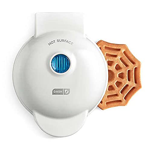 Waffle Maker Dash Spiderweb Mini Waffle Maker: Easy Halloween Treats, Non-Stick & Easy to Clean!