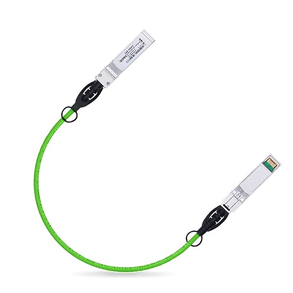 ipolex ipolex 10G SFP+ Twinax Cable 0.25m Green Direct Attach Copper DAC Compatible with Cisco Meraki Ubiquiti Mikrotik Intel Fortinet Netgear D-Link