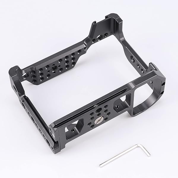Hersmay Hersmay Camera Cage for Nikon Z5/Z6/Z7 - Top Handle, Cold Shoe & ARRI Holes for Ultimate Stability - View 7 of 8