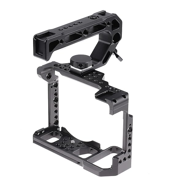 Hersmay Hersmay Camera Cage for Nikon Z5/Z6/Z7 - Top Handle, Cold Shoe & ARRI Holes for Ultimate Stability - View 8 of 8