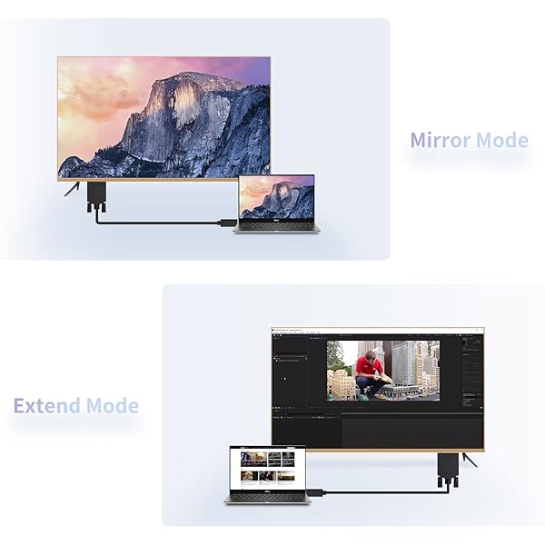 BolAAzuL BolAAzuL USB C to DVI Cable 3ft Adapter for MacBook Pro Surface Book Dell XPS Pixelbook Thunderbolt 3 Male to Male Connection - View 5 of 8