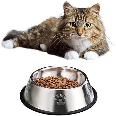 YUDANSI YUDANSI Stainless Steel Dog Bowls with Rubber Base Small Pet Feeder and Water Bowls 11oz for Dogs and Cats - View 6 of 7