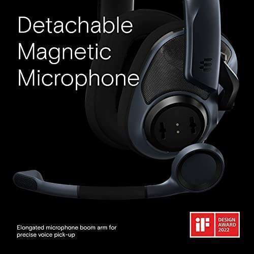 EPOS EPOS H6Pro - Open Acoustic Gaming Headset with Mic - Lightweight Headband - Comfortable &amp; Durable Design - Xbox Headset - PS4 Headset - PS5 Headset - PC/Windows Headset - Gaming Accessories (Black) - View 5 of 8