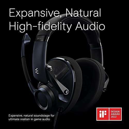 EPOS EPOS H6Pro - Open Acoustic Gaming Headset with Mic - Lightweight Headband - Comfortable &amp; Durable Design - Xbox Headset - PS4 Headset - PS5 Headset - PC/Windows Headset - Gaming Accessories (Black) - View 6 of 8
