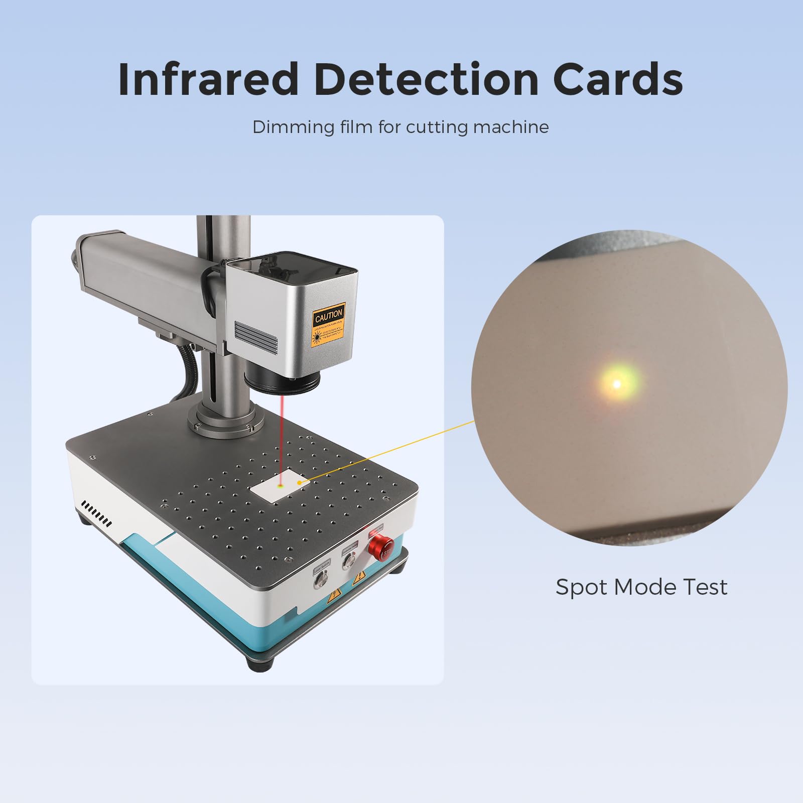 Cloudray Cloudray 900-1600nm IR Infrared Laser Detection Alignment Visualizer Display Board Card A Type Keychain 50x15x1mm - View 8 of 8