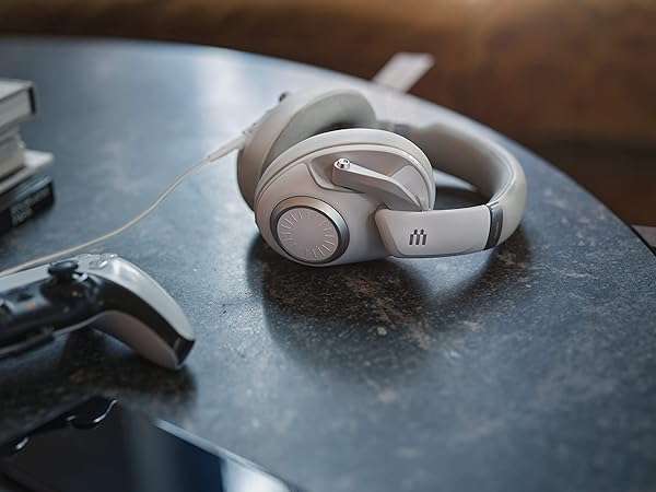 EPOS EPOS H6Pro Closed Acoustic Gaming Headset - Lightweight Over-Ear Mic for Xbox, PS4, PS5 & PC - Lift-to-Mute Feature - White - View 7 of 7