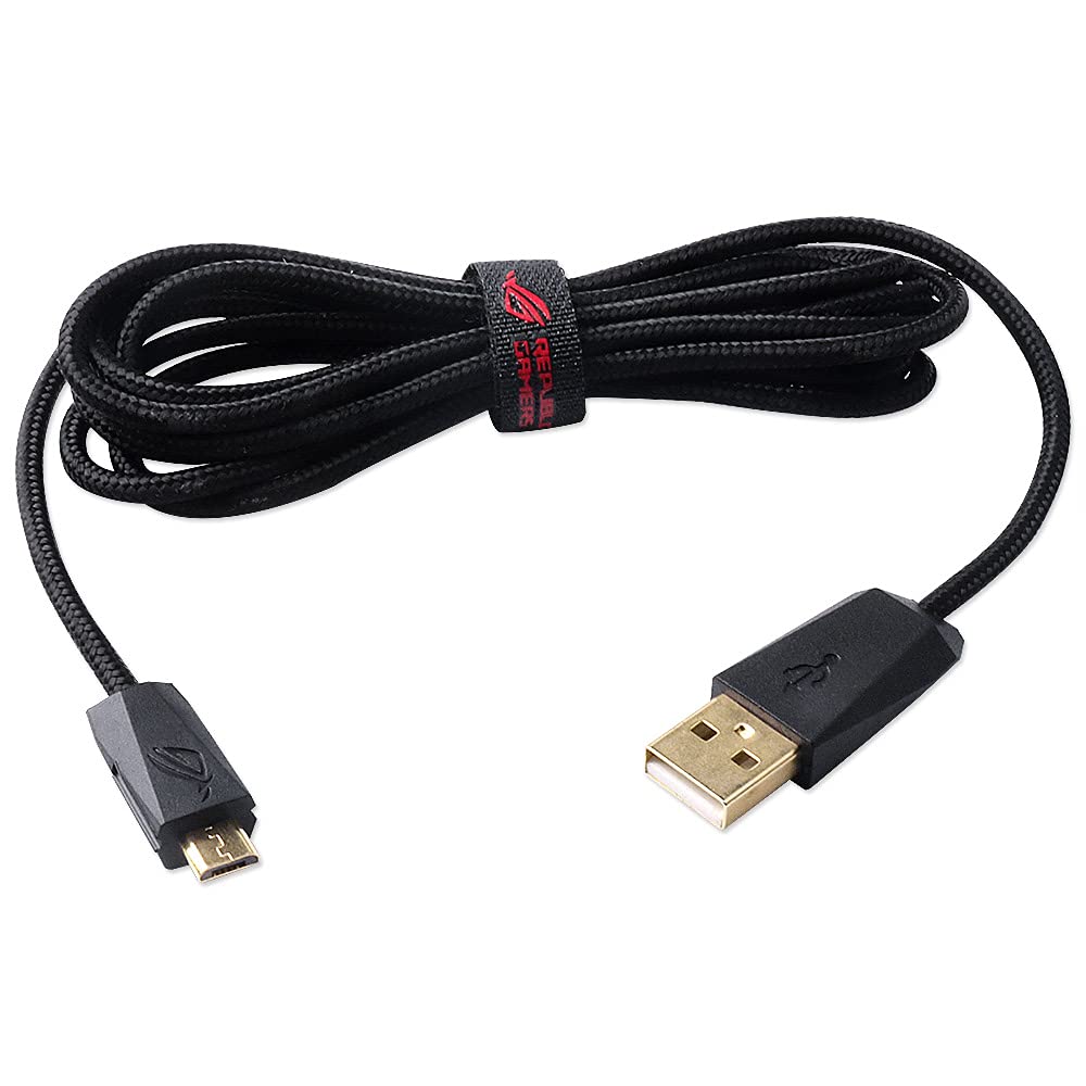 HUYUN HUYUN Micro USB Charging Cable for ASUS P501 ROG Gladius II G2 Spatha Optical Gaming Mouse Fast Charging Solution - View 2 of 6