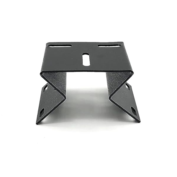 OwlCat Buy OwlCat CCTV Mounting Bracket - Vertical Wall Corner Right Angle Plate, Metal Black & White, 77mm x 65mm x 53mm - XM-Black - View 4 of 11