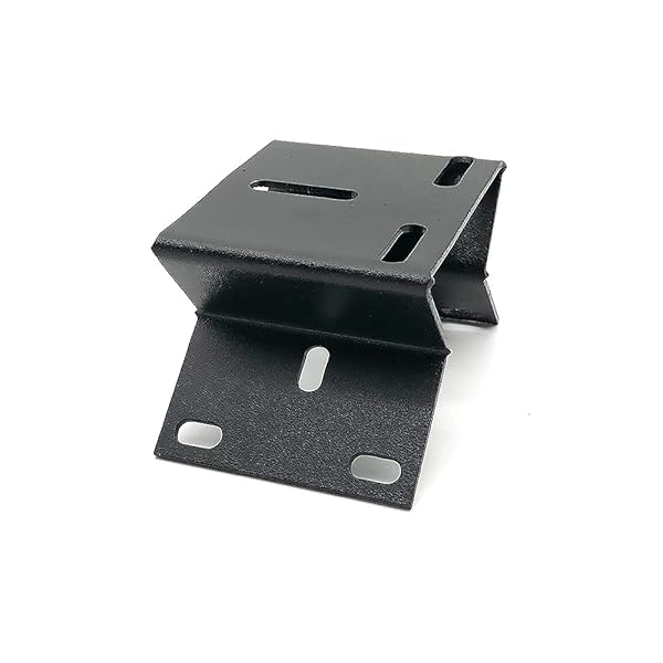 OwlCat Buy OwlCat CCTV Mounting Bracket - Vertical Wall Corner Right Angle Plate, Metal Black & White, 77mm x 65mm x 53mm - XM-Black - View 6 of 11
