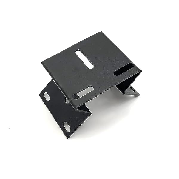 OwlCat Buy OwlCat CCTV Mounting Bracket - Vertical Wall Corner Right Angle Plate, Metal Black & White, 77mm x 65mm x 53mm - XM-Black - View 8 of 11