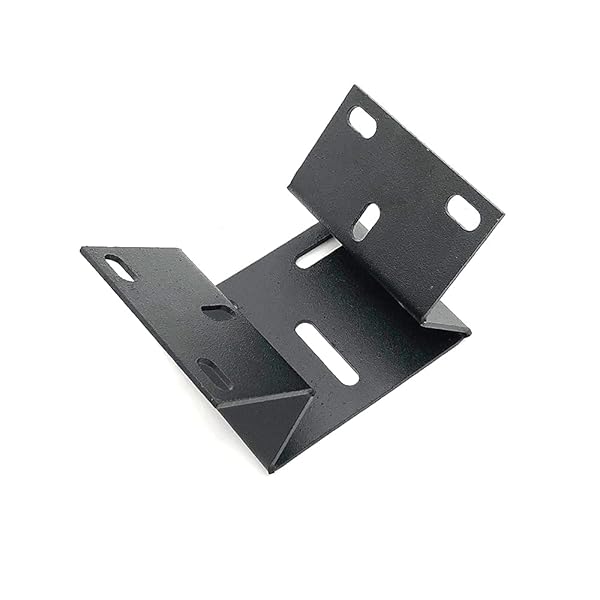 OwlCat Buy OwlCat CCTV Mounting Bracket - Vertical Wall Corner Right Angle Plate, Metal Black & White, 77mm x 65mm x 53mm - XM-Black - View 10 of 11