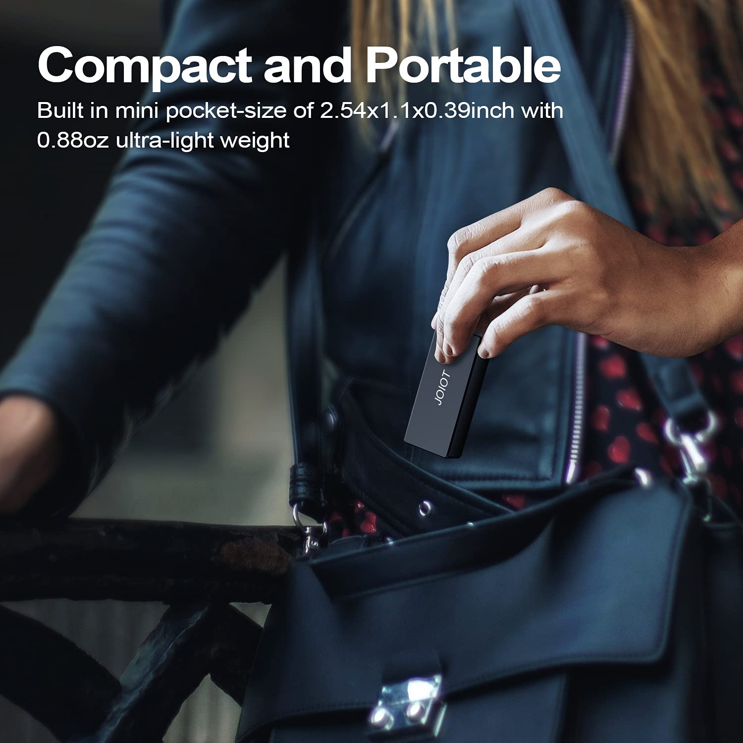 JOIOT JOIOT 500GB Portable External SSD Ultra-Light USB 3.1 Type C Solid State Drive for Mac Windows Android Linux Up to 430MB/s - View 4 of 5