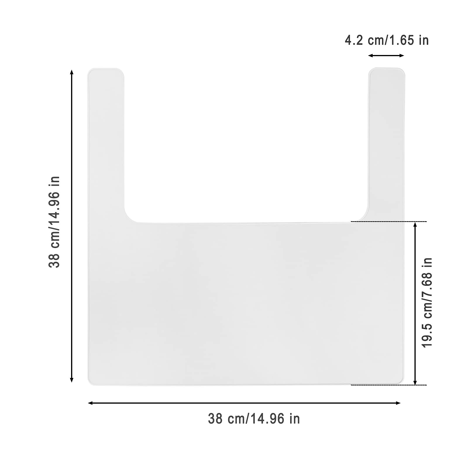 Lomgwumy High Chair Placemat Silicone for IKEA Antilop Long Lasting Clean Hygienic for Toddlers and Babies White - View 6 of 6