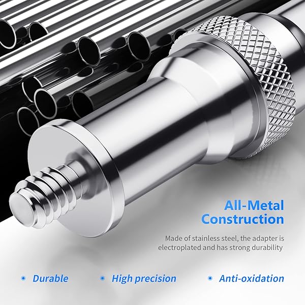NEEWER NEEWER Pack of 3 Metal Converter Thread Adapter for Studio Light Stand and Accessories - View 4 of 8