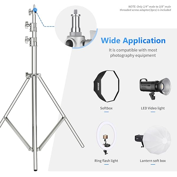 NEEWER NEEWER Pack of 3 Metal Converter Thread Adapter for Studio Light Stand and Accessories - View 6 of 8