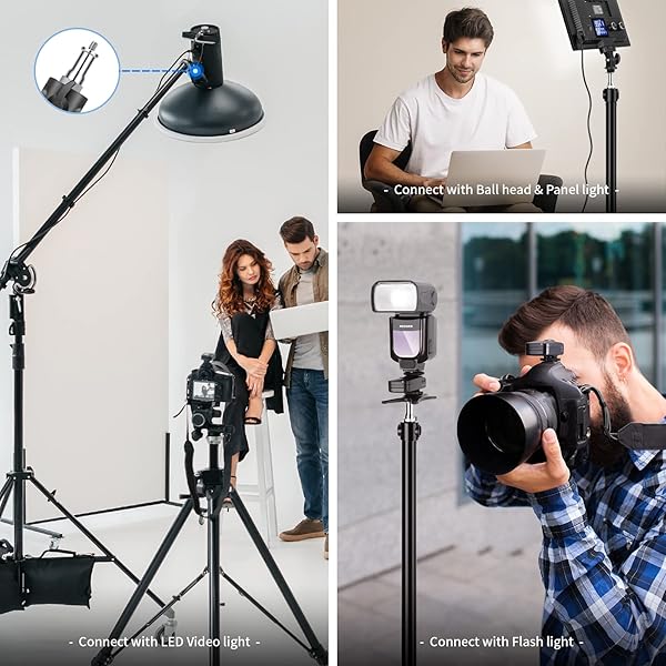 NEEWER NEEWER Pack of 3 Metal Converter Thread Adapter for Studio Light Stand and Accessories - View 7 of 8