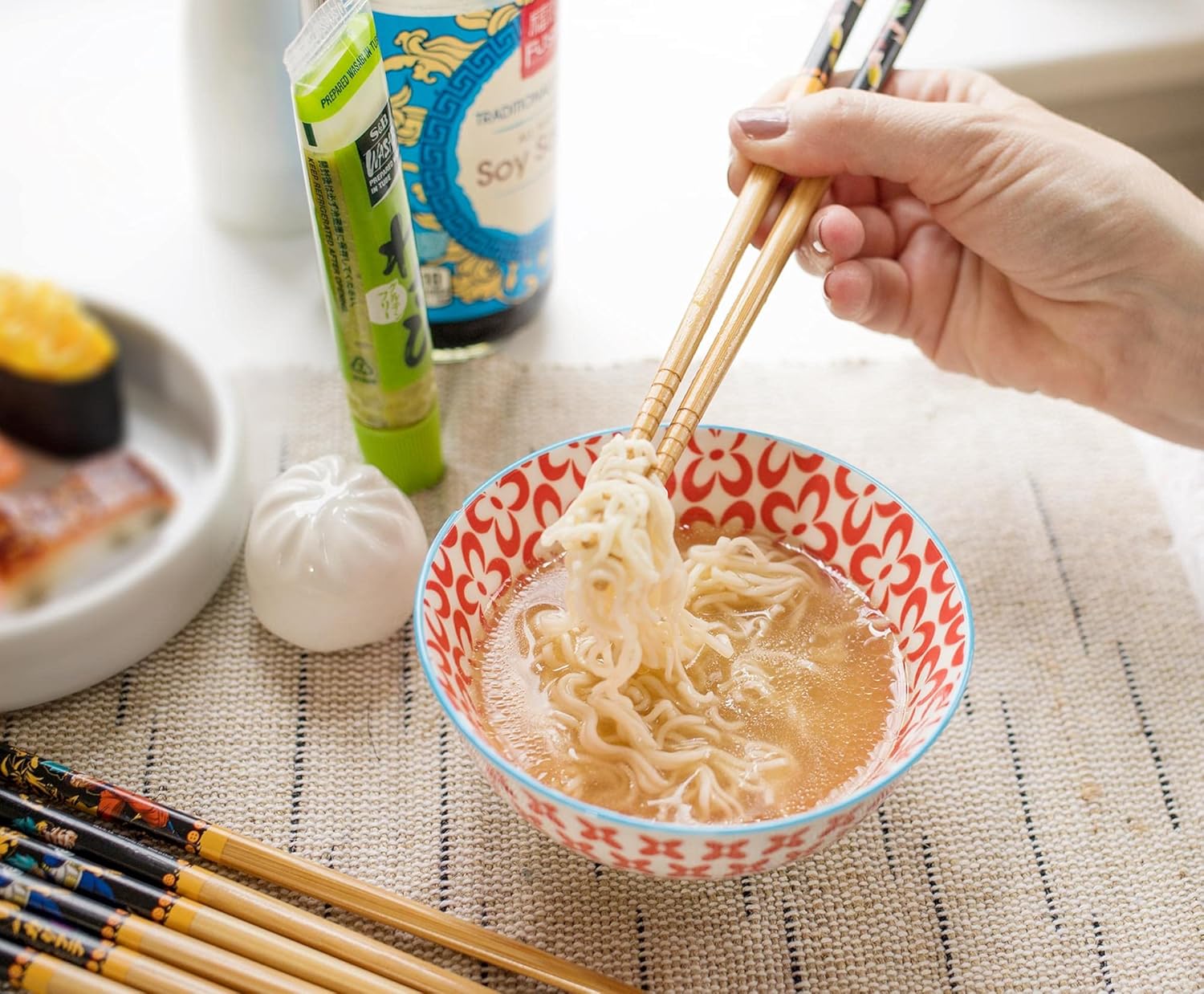 JUST FUNKY Dragon Ball Super Wooden Bamboo Chopsticks Set of 4 for Ramen Noodles Japanese Dinnerware Official Anime Collectible with Goku Vegeta - View 4 of 6