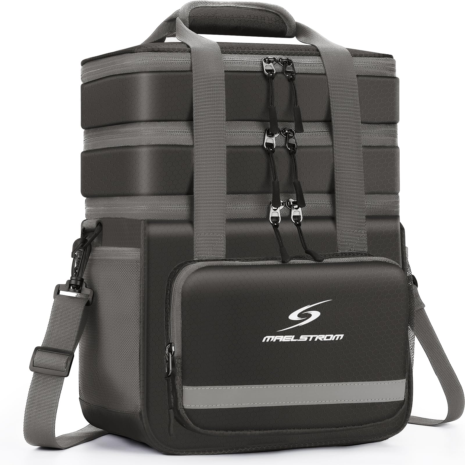 Maelstrom Maelstrom Insulated Lunch Box for Men and Women Leakproof Cooler Bag Large Grey Ideal for Work and School