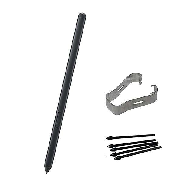Galaxy S21 Ultra S Pen Replacement - Stylus + 5X Tips/Nibs in Mystic Black for Samsung Galaxy S21 Ultra 5G