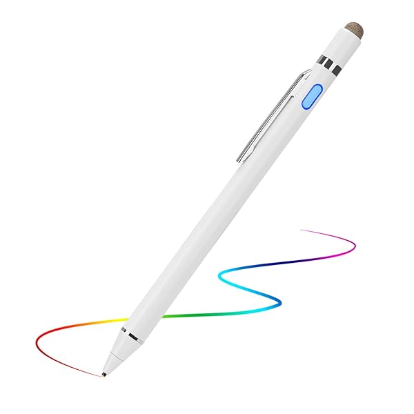 EVACH 1.5mm Ultra Fine Tip Stylus for iPhone 13 Pro Max - Precision Digital Pencil in White