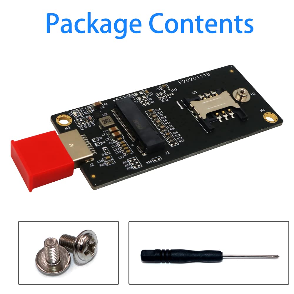 BQZYX+ NGFF M.2 Key B to USB 3.0 Adapter with SIM Slot for WWAN LTE Module Fast Data Transfer - View 7 of 7