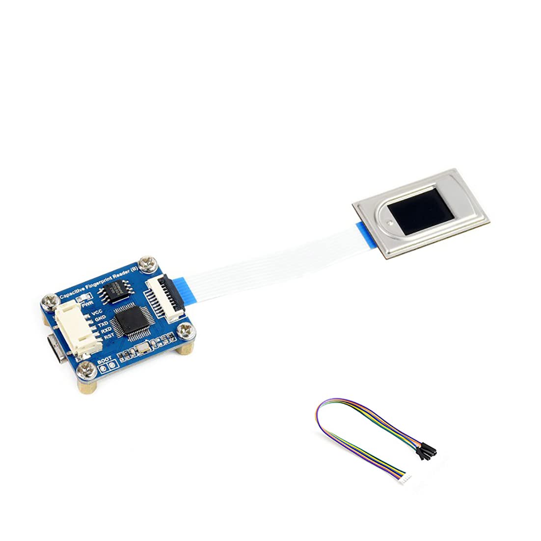 Coolwell High Precision Capacitive Fingerprint Reader Module Dual Ports UART USB for Enrolling Image Processing Matching and Searching