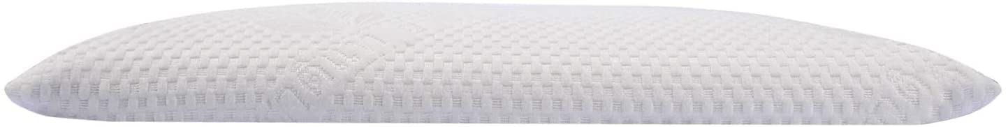SUQ I OME SUQ I OME Slim Sleeper Thin Latex Pillow for All Sleep Positions Firm Low Profile 23x15.7x2.7 inch Cube White