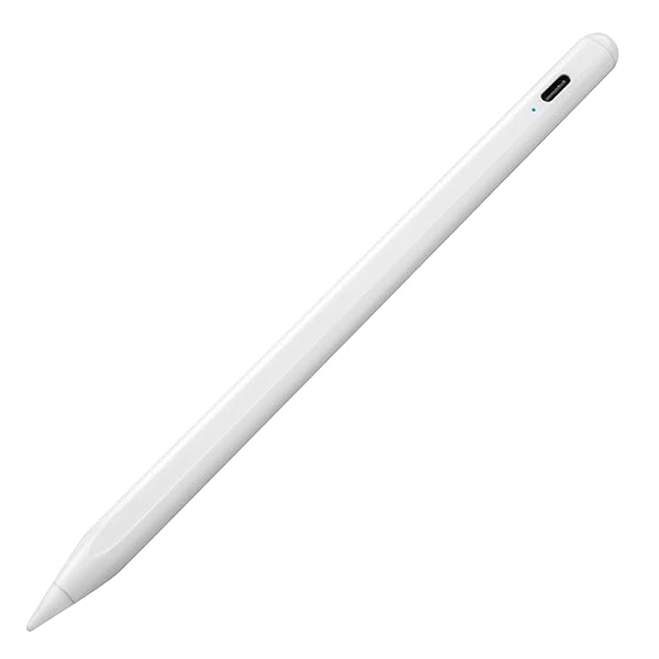 EDIVIA iPad Air Pencil 2024 Stylus Pen for iPad Air M2 11 13 iPad 10th 9th Generation Magnetic Palm Rejection Fast Charging White - View 2 of 7