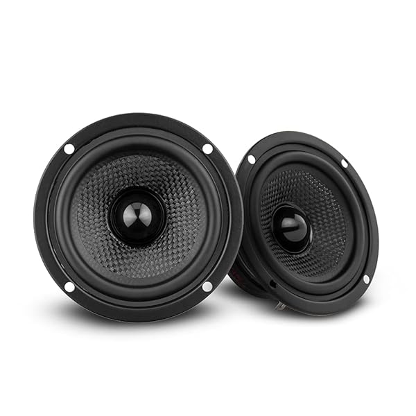 "Upgrade Your Car Audio with DS18 ZXI-354 3.5" Kevlar Cone Speakers - 120W Horn Woofer Pair"