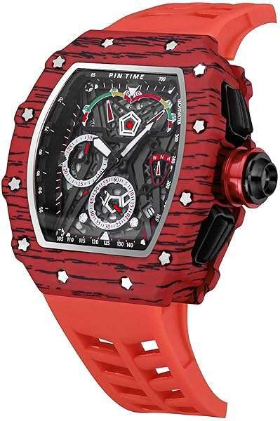 FANMIS FANMIS Men's Luxury Tonneau Square Watch: Unique Analog Chronograph with Luminous Design & Rubber Band - Perfect for Sports! - View 8 of 8