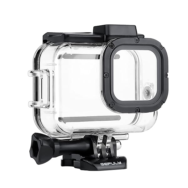 GEPULY GEPULY Waterproof Housing Case for GoPro Hero 9-13: 60M Dive Shell & Cold Shoe Adapters - View 4 of 9