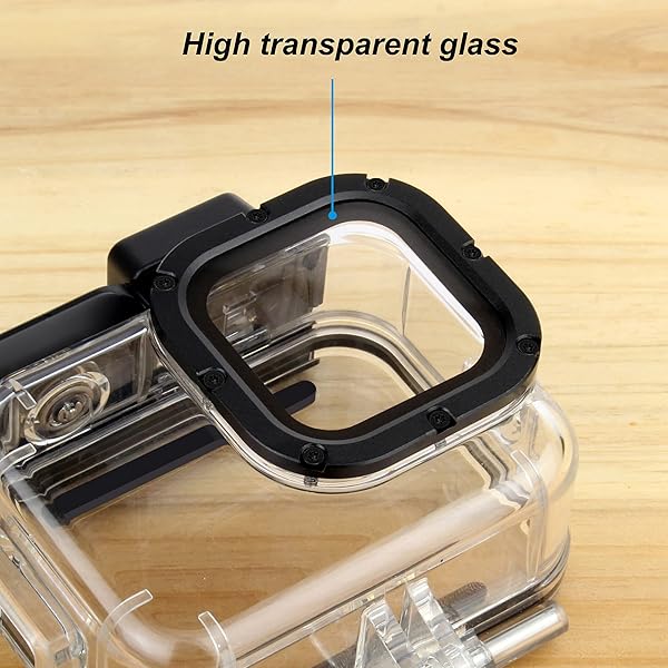 GEPULY GEPULY Waterproof Housing Case for GoPro Hero 9-13: 60M Dive Shell & Cold Shoe Adapters - View 5 of 9