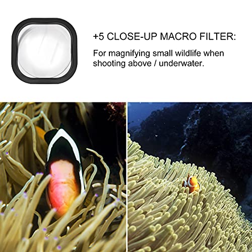 GEPULY GEPULY Waterproof Case for GoPro Hero 13-9: 60M Dive Housing with Red, Snorkel & Macro Filters - View 8 of 10