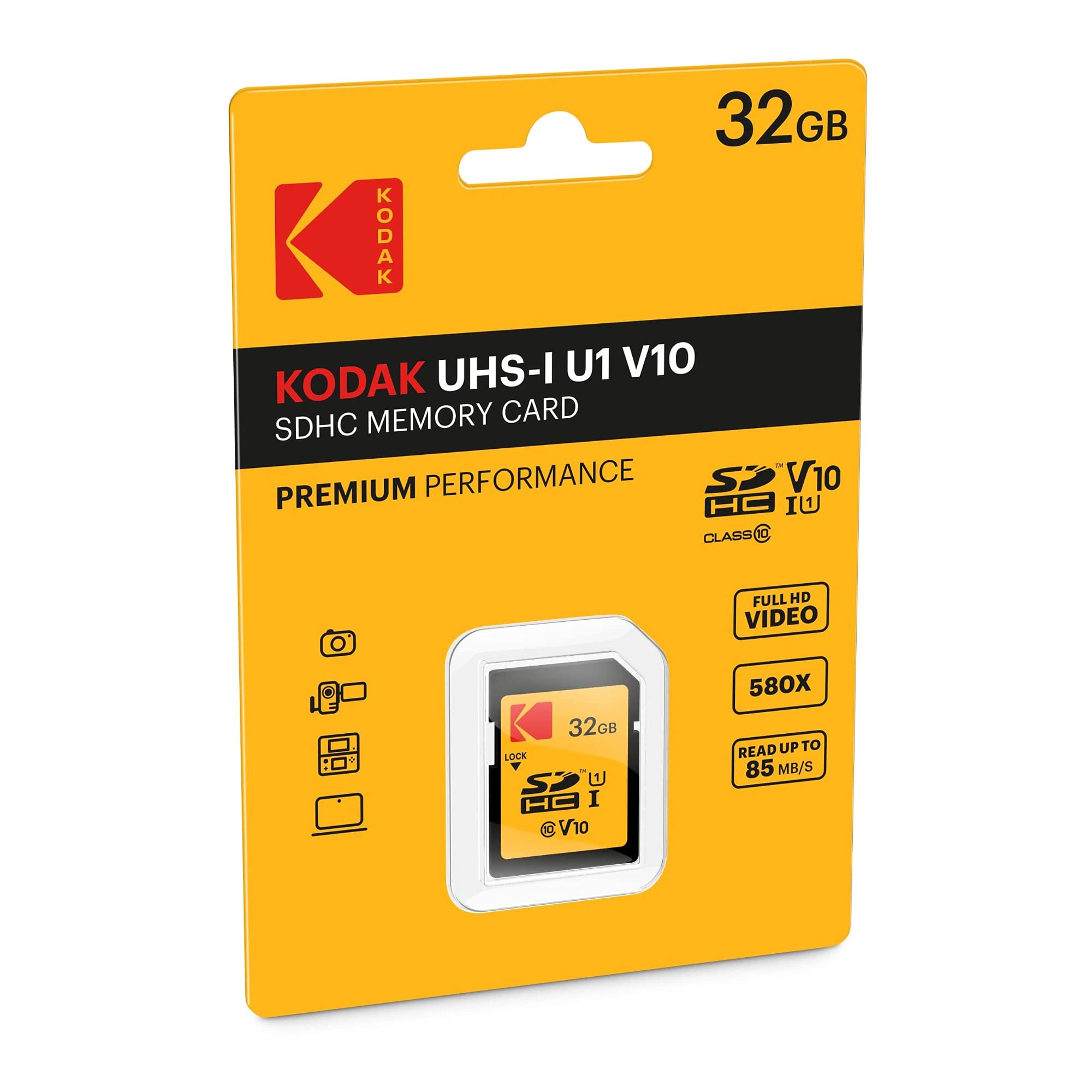KODAK Kodak 32GB Class 10 UHS-I SDHC Memory Card 2-Pack with Focus USB Card Reader Bundle for High-Speed Data Transfer - View 4 of 4