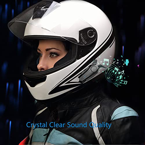 Wipeeyes Wipeeyes E1 Motorcycle Headset: CVC Noise-Canceling, IPX6 Waterproof Intercom for Full Face Helmets - View 5 of 7